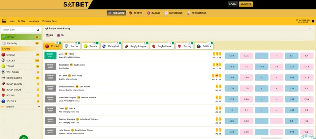 Diverse Sports Betting Options in the Satbet Application